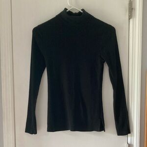 Ambiance Black Long Sleeve Fitted Bodysuit